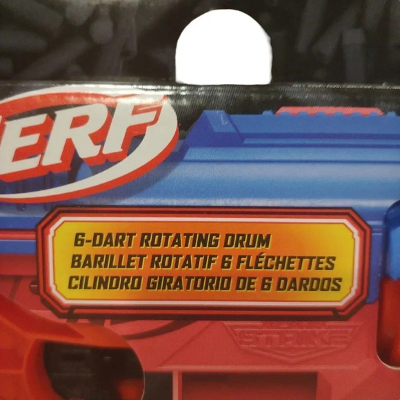 Hasbro Nerf Alpha Strike BOA RC-6 Blaster with 6-Dart Rotating Drum Red/Blue NWT - Picture 6 of 7